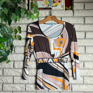 Vintage Y2K Emilio Pucci Babydoll Top